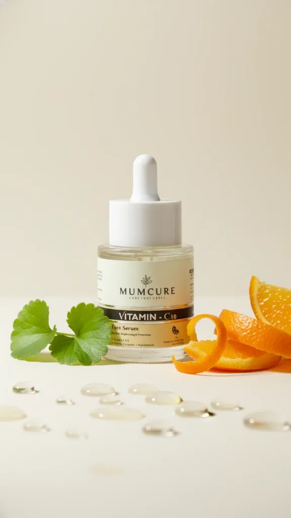 Vitamin C 10% Face Serum for Brightening & Dark Spot Reduction | Mumcure
